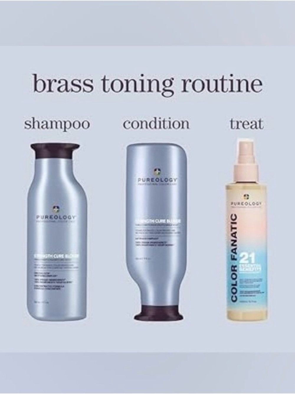 Pureology Strength Cure Blonde and Color Fanatic Set